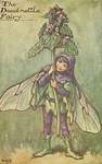 Flower Fairy Alphabet, antique Dead-Nettle Flower Fairy print