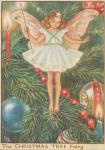 Flower Fairy Alphabet, antique Christmas Tree Flower Fairy print