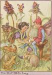 Flower Fairy Alphabet, antique Self Heal Flower Fairy print